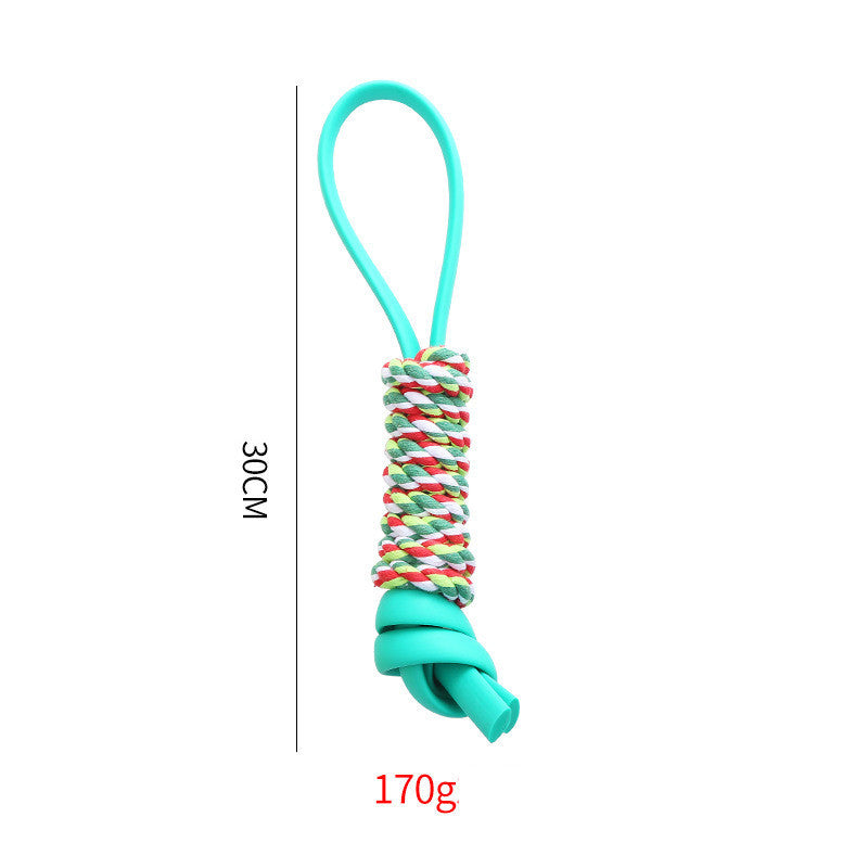 Perro TPR masticar juguete para mascotas resistente a morder dientes molares limpieza suministros para mascotas