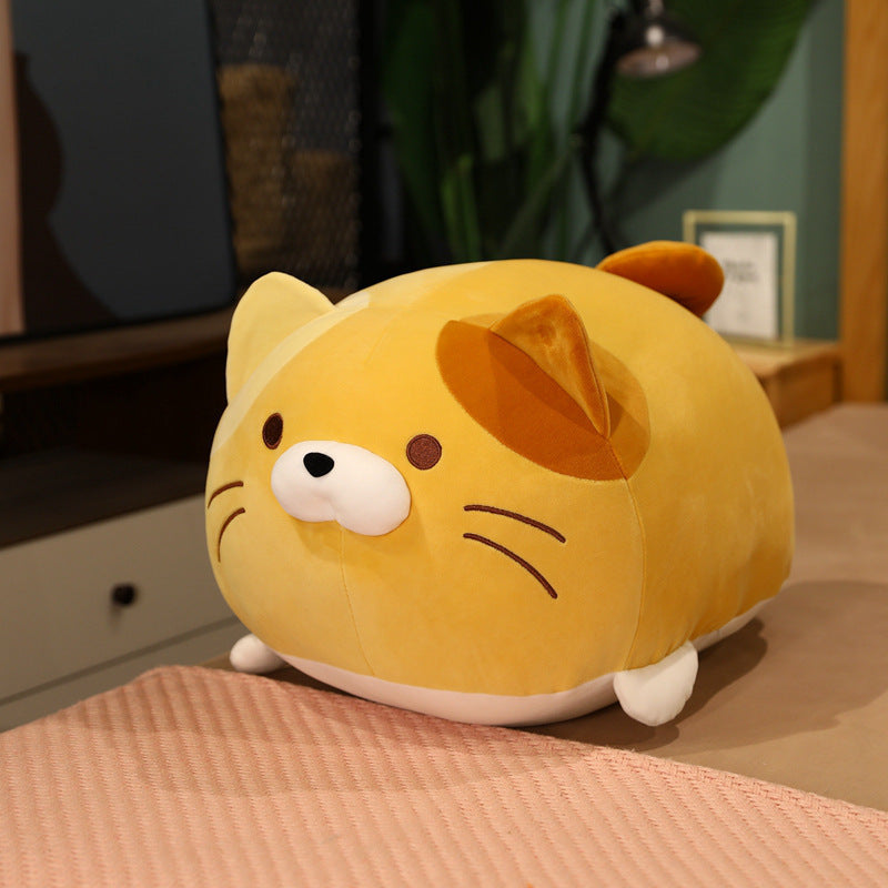 Jouet en peluche de chat boulette japonaise poupée mignonne grosse maison gros chat gros oreiller lit câlin poupée en gros