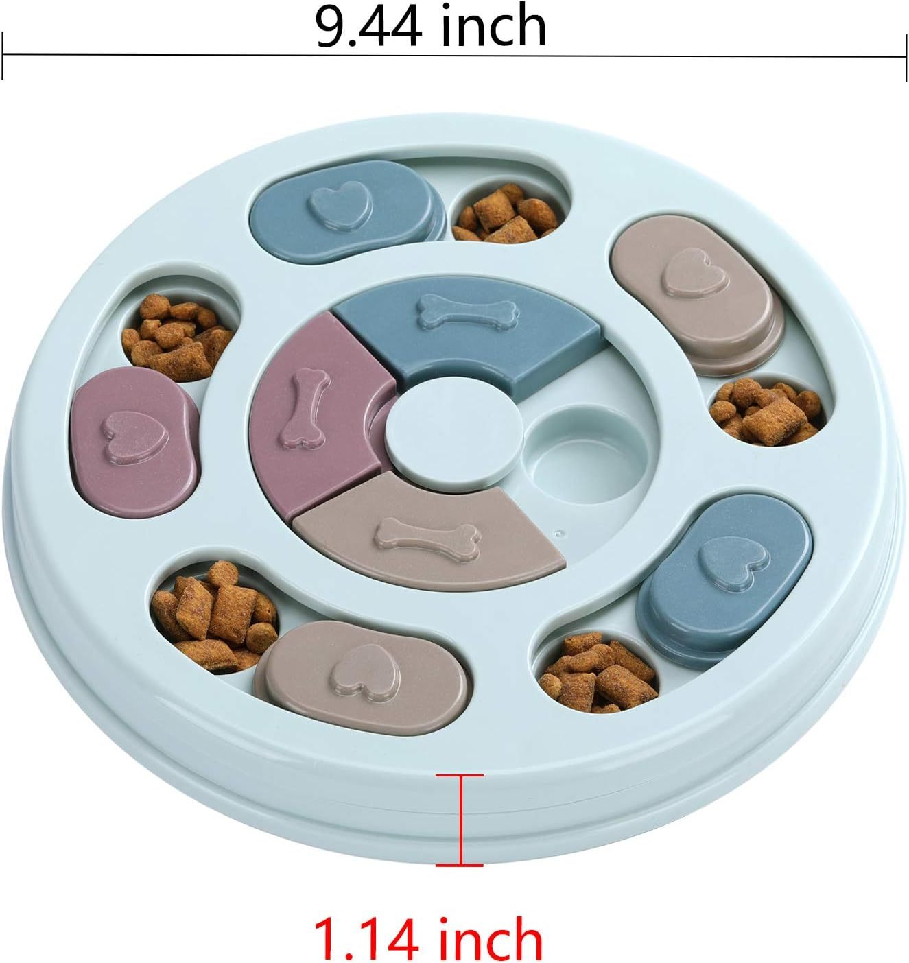 Juguetes de rompecabezas para perros, juguetes de rompecabezas de comida para perros, juguetes de entrenamiento de coeficiente intelectual, enriquecimiento mental, rompecabezas de golosinas para perros