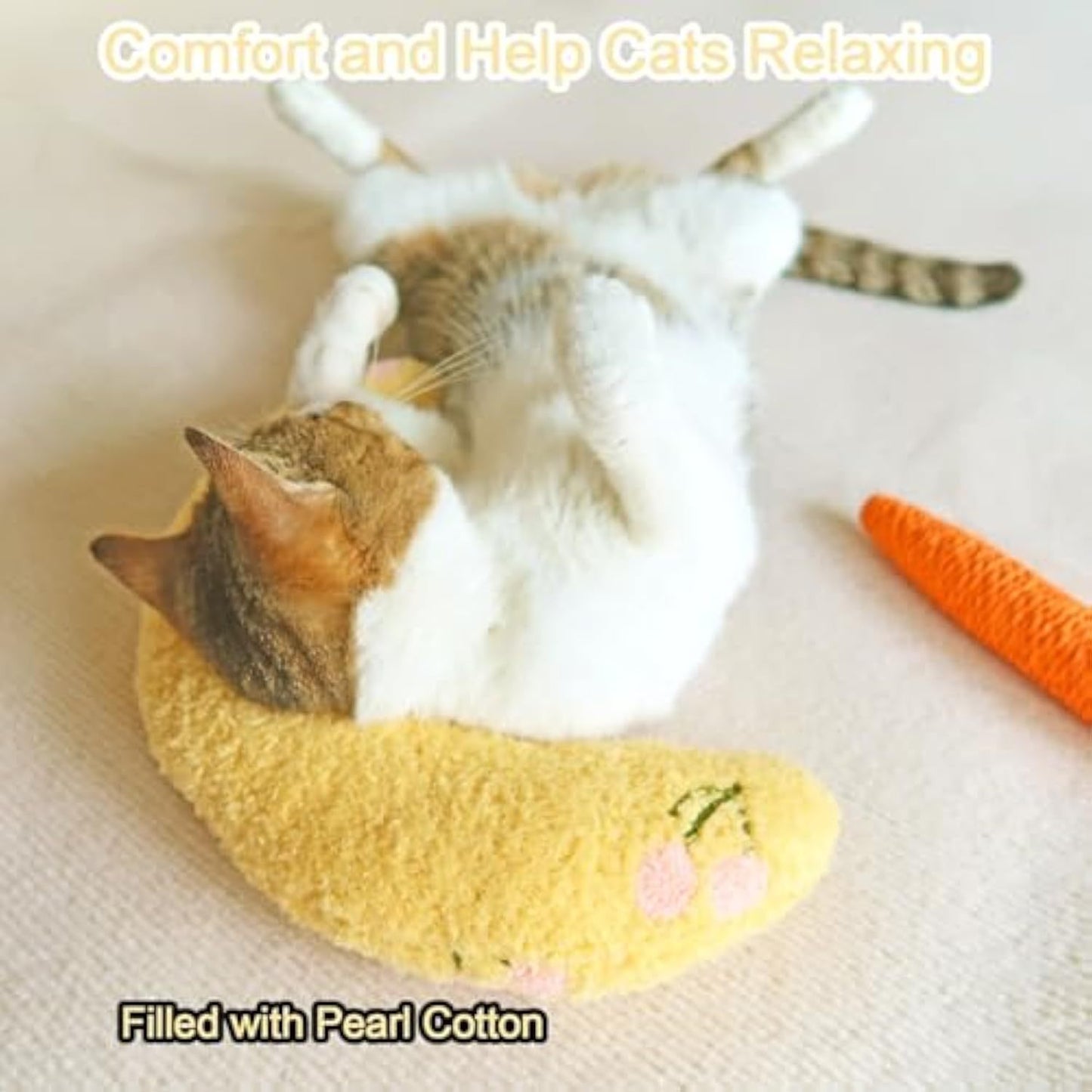 Almohada para gatos Almohadas para gatos suaves para amasar para gatos de interior Almohada para el cuello del gato para un sueño cómodo Productos de almohada calmantes para gatos Juguete de felpa para gatos lavable 