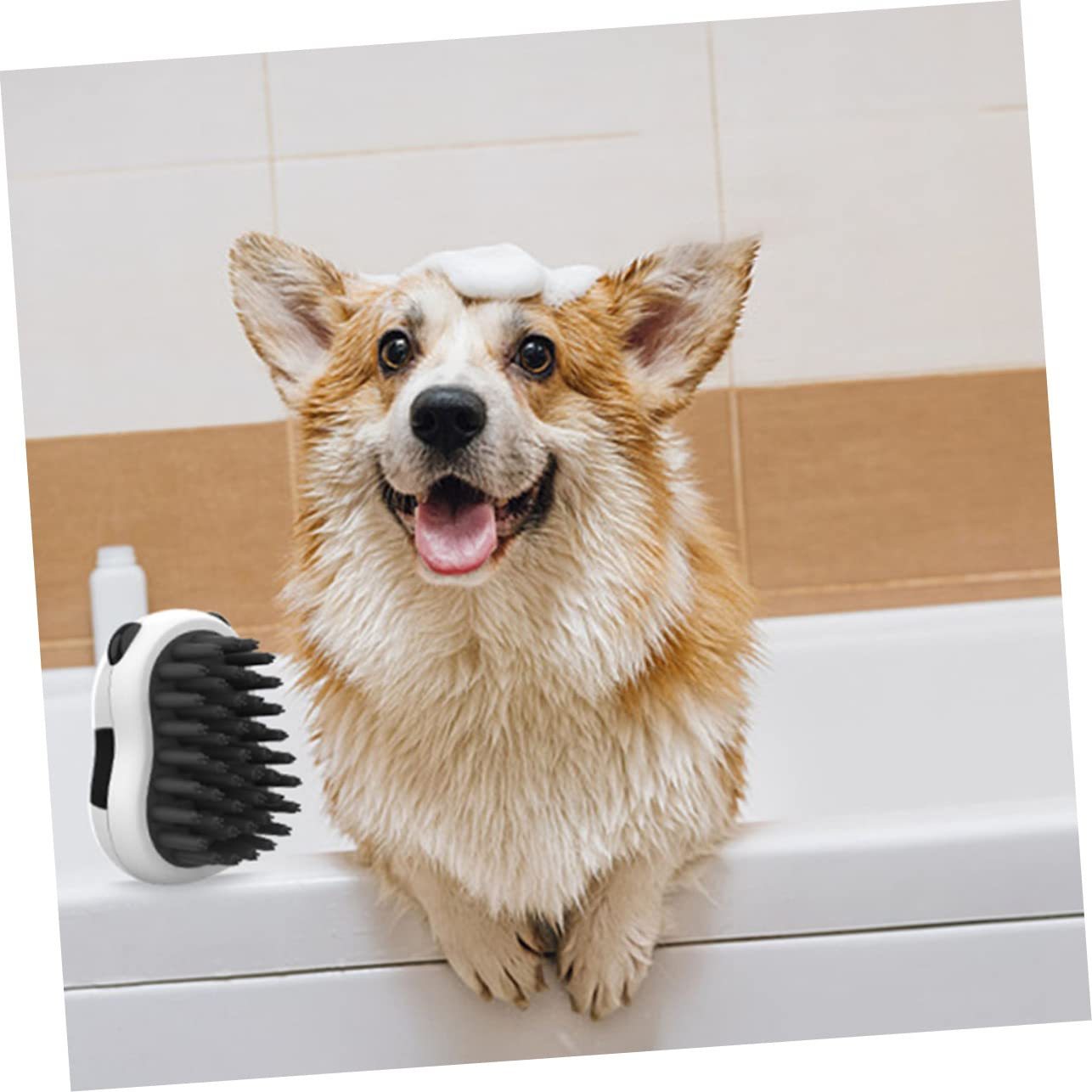 Brosse de bain Peigne de toilettage pour poils d'animaux, outils de beauté, brosse de nettoyage pour chat et chien, gants de bain, brosse d'épilation pour chat, brosse de bain pour chiot, outil de nettoyage, gant de toilettage, brosse pour chat et chien 