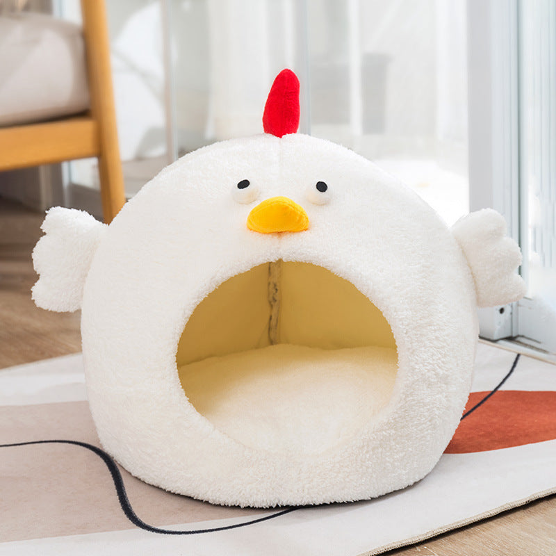 Little Lamb Pet Bed Fleece-lined Warm Chicken Cat House