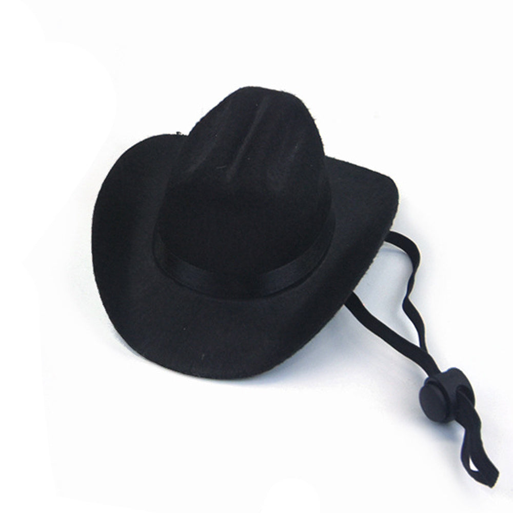 Pet Dog Cowboy Hat Headgear Cat Funny Headwear Outdoor Adjustable Dog Caps Performance Photo Props Cosplay Accessories