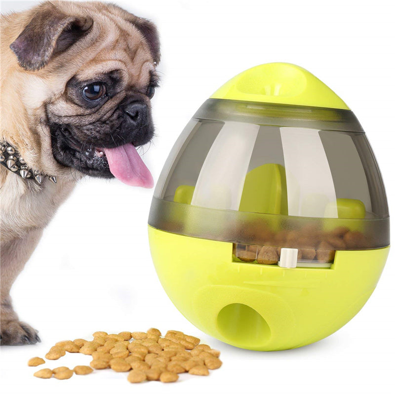 Vaso de bolas de comida para perros, dispensador de alimentador para cachorros y mascotas, tazón de juguete, comida para fugas, alimentador de vaso para mascotas interactivo, tazón dispensador automático de alimentos, bolas interactivas