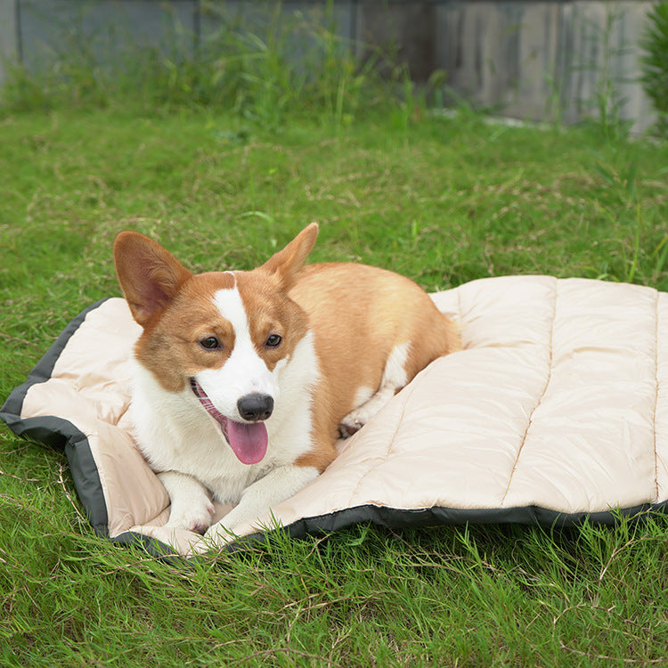 Prenda impermeable almacenable al aire libre del cojín del viaje del animal doméstico y peso ligero