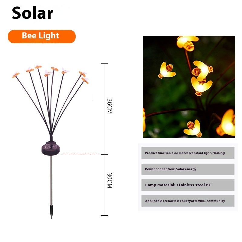 Lampe de jardin extérieure étanche solaire Firefly Villa