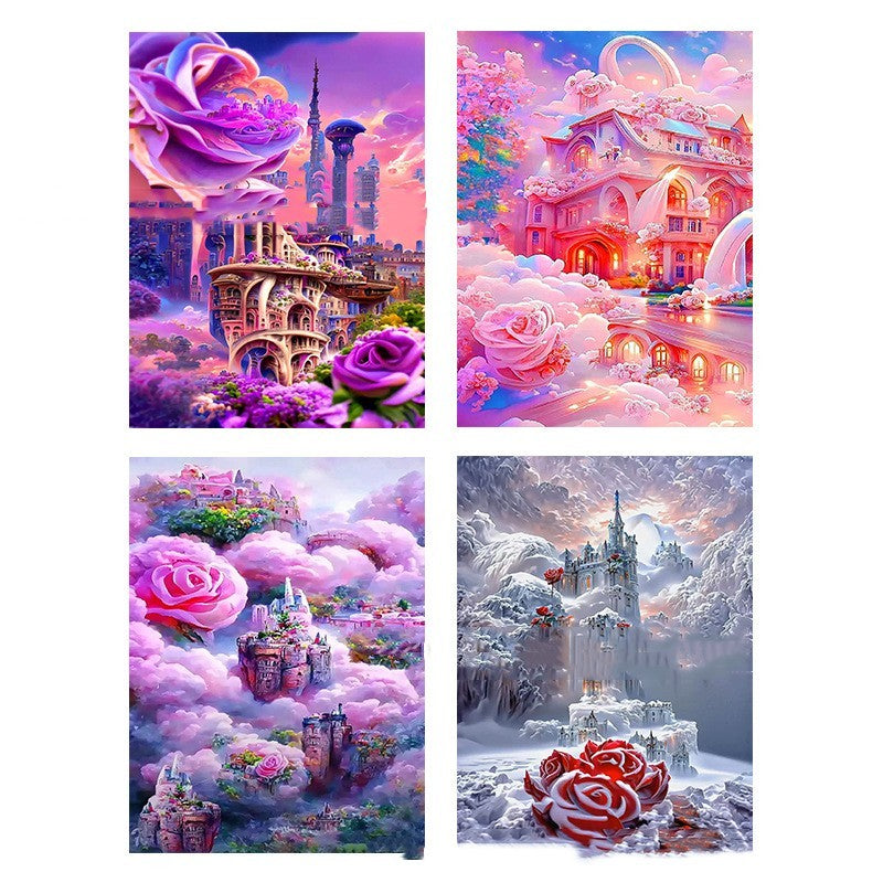 5D Diamond Painting Landscape Animal Decoration Combination