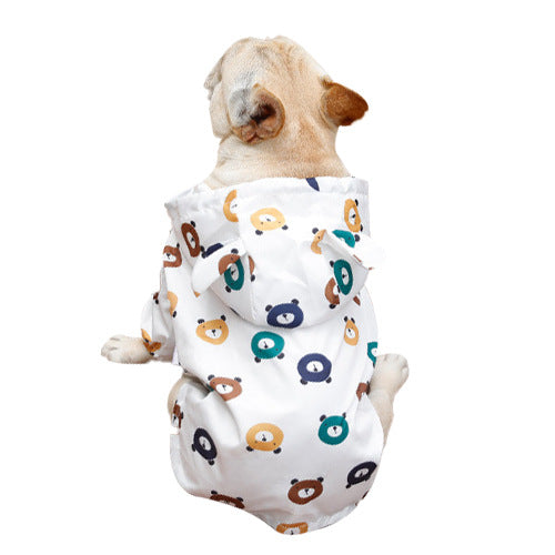 Waterproof Bear Clothes Dog Spring And Autumn Thin