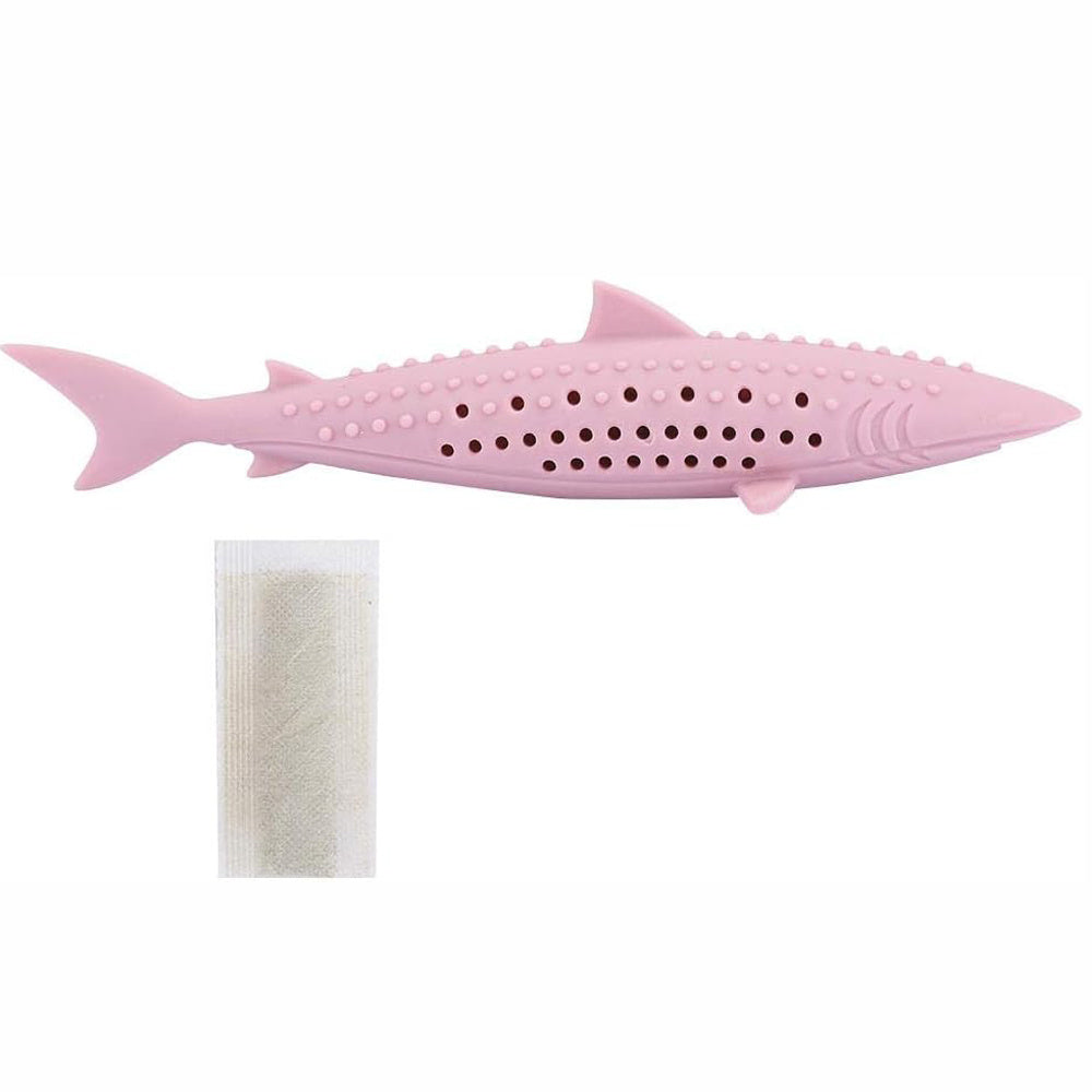 Juguete interactivo para masticar con forma de pez para gatos, de silicona, para mascotas, con hierba gatera, para limpieza de muelas, juguete interactivo de entrenamiento con forma de pez