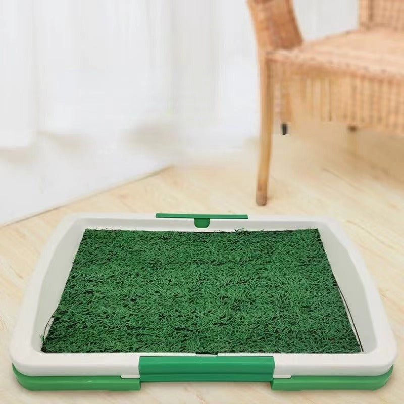 Turf Pet Dog Grass Patch Toilet Puppy Potty Trainer Indoor Training Tray Pet Toilets Three Layers