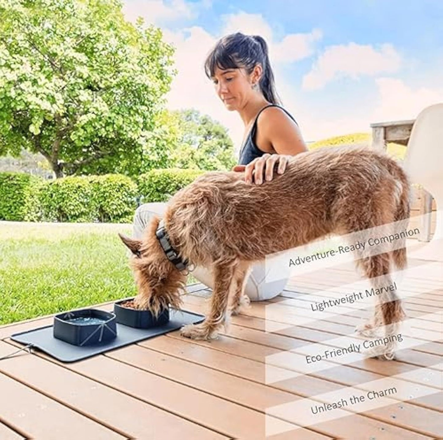 Générique Mangeoire Portable Pour Animaux De Compagnie Bols En Silicone Pour Chien Et Chat Plat Pliable De Voyage Pour La Nourriture Et L'eau