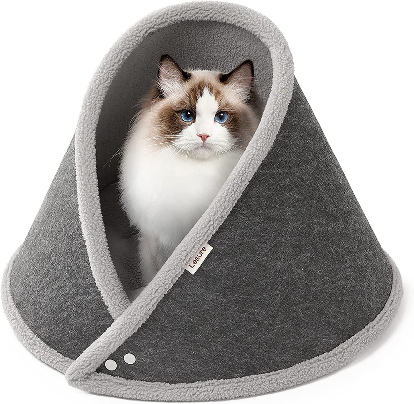 Four Seasons Universal Semi-closed Felt Cat Bed