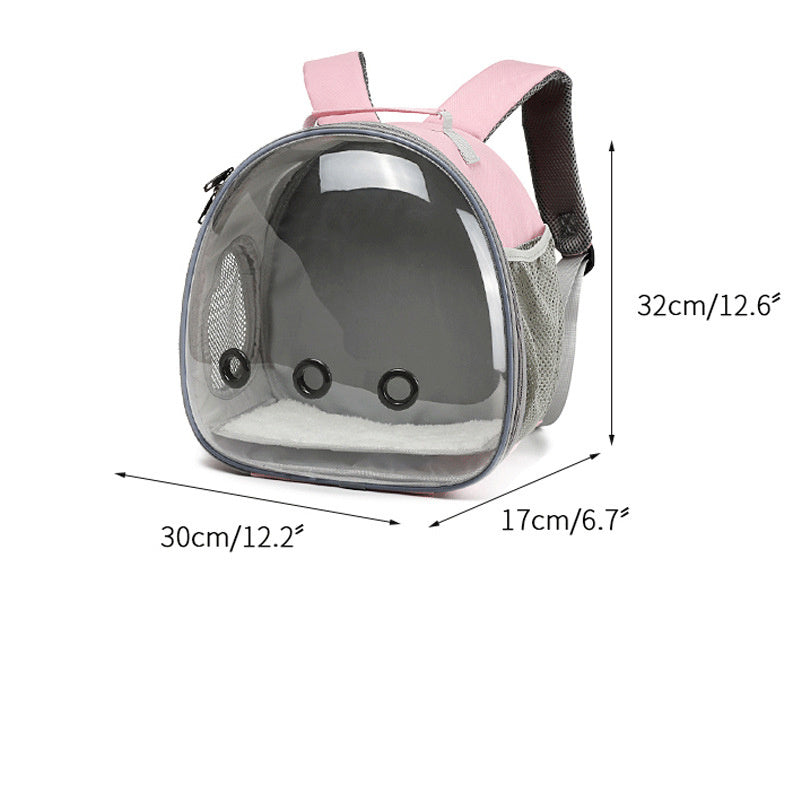 Pet Backpack Hamster Carrier Transparent Small Animal Carrier Guinea Pig Backpack Sugar Glider Ferret Pet Bag Rabbit Bunny Cage