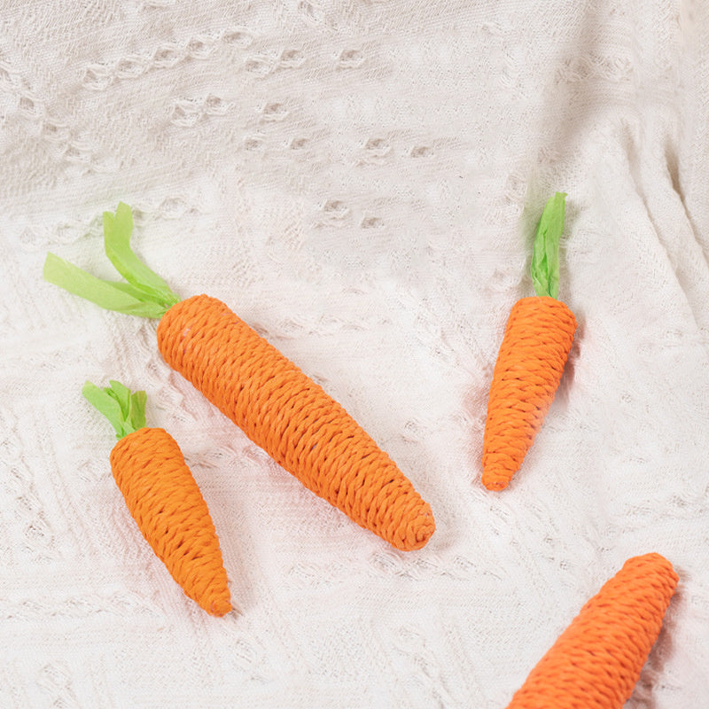 Juguetes para gatos, mordeduras de zanahoria, juguetes de papel, piedras que repican, palitos para gatos, palitos para rechinar los dientes, productos interactivos para mascotas 