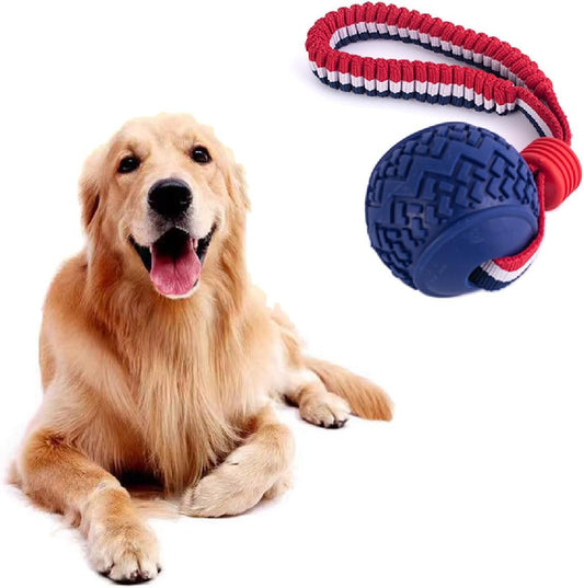 Pelota para perros con cuerda Juguete para perros con cuerda Juguete para perros medianos y pequeños Juguete de cuerda resistente Pelotas para perros no tóxicas y duraderas