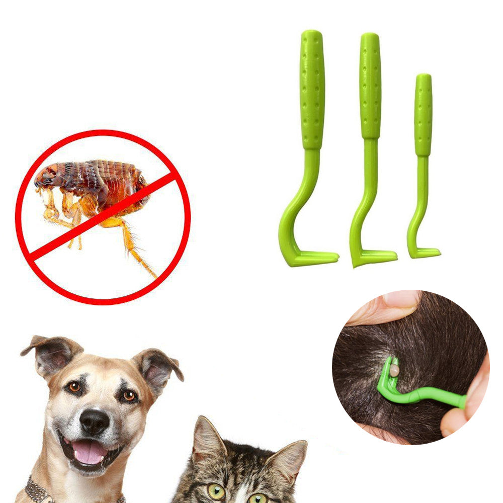 3 pinzas para garrapatas de perros, herramienta para eliminar pulgas de mascotas, gancho para quitar piojos de gatos, suministros para el cuidado de mascotas, peine para gatitos, suministros de limpieza para cachorros, herramientas