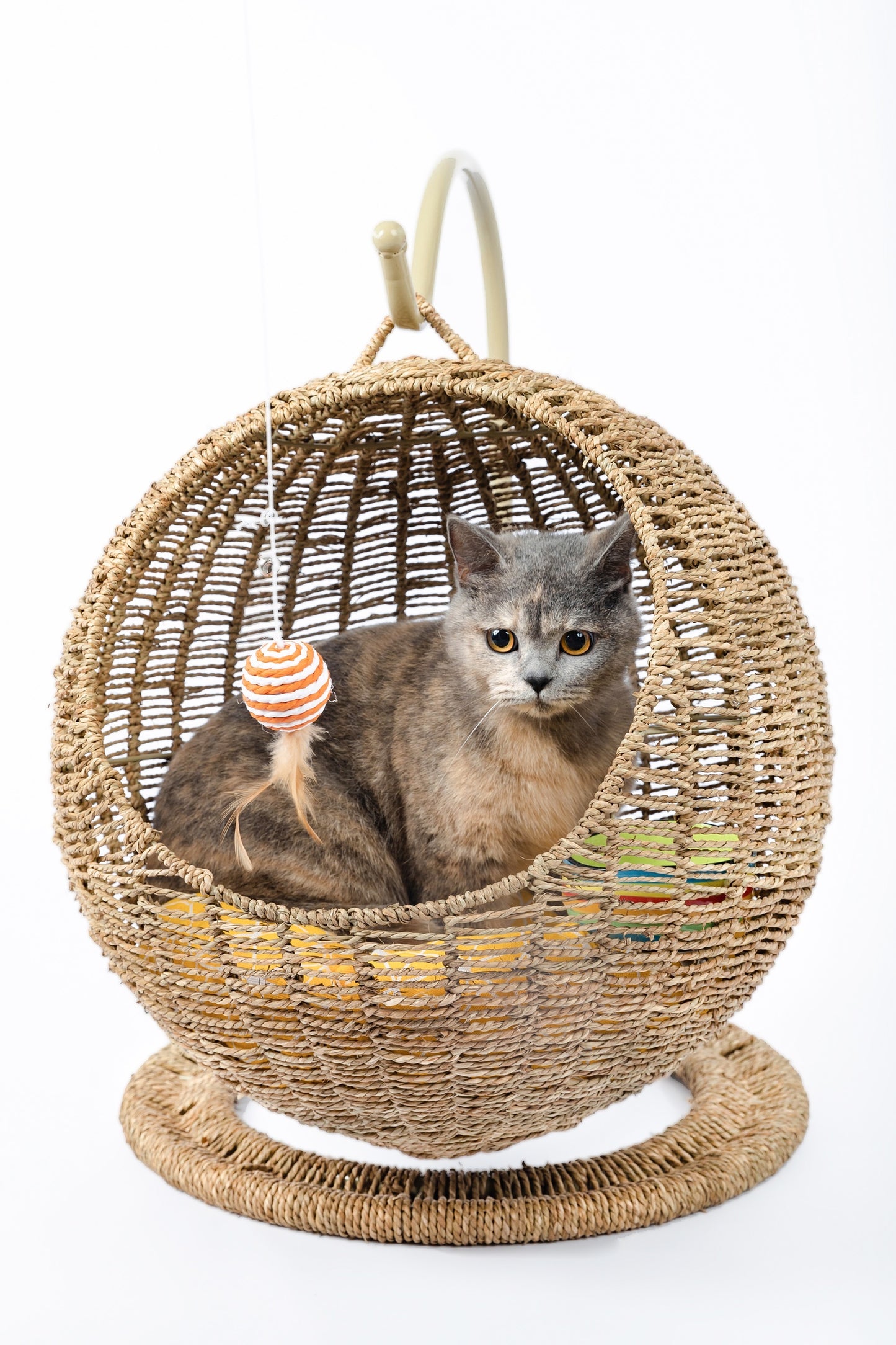 Woven Round Cat Litter Pet Bed Hanging Basket