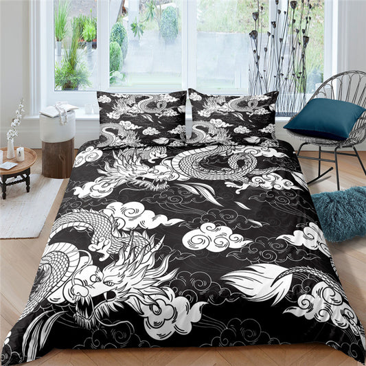 Three-piece Set Of 3D Animal Home Textile Digital Printing Bedding