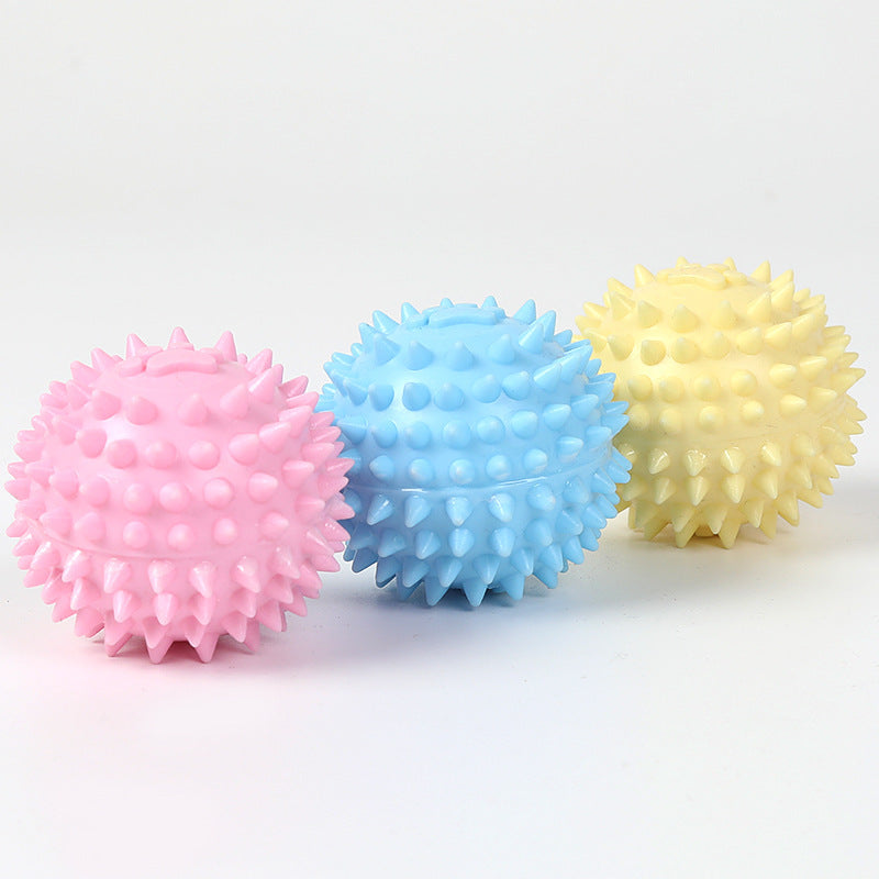 Dog Chewing Toy Interactive Rubber Ball For Small Large Dog Cat Pet Tooth Cleaning Indestructible Footprint Ball Pet Accessories