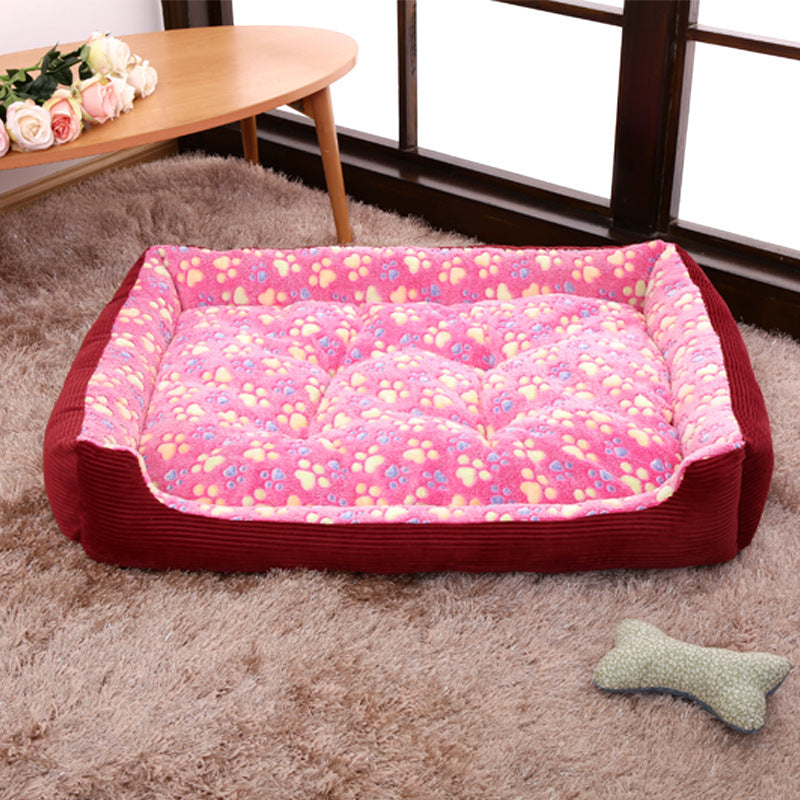 Lit pour chien de compagnie, tapis en peluche douce et chaude, canapé, chenil, panier de couchage pour petits chiens, coussin pour chat, chiot, chat, fournitures pour la maison