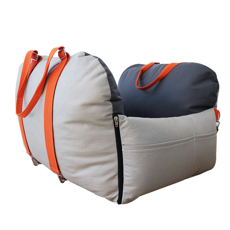 Bolso impermeable transfronterizo de piel sintética para mascotas, ligero y portátil, para asiento de seguridad de viaje