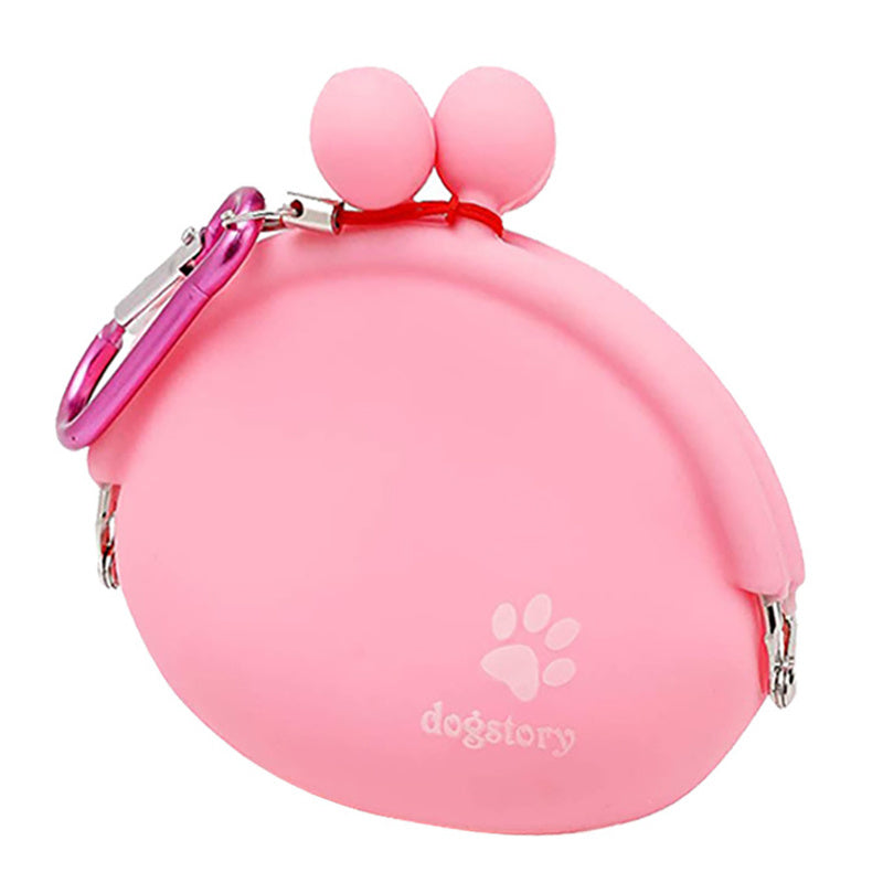 Sac de rangement en silicone pour nourriture et friandises pour chien