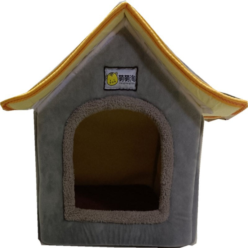 Cama De Invierno Para Mascotas Perro Extraíble Y Lavable WOWO Chimney House