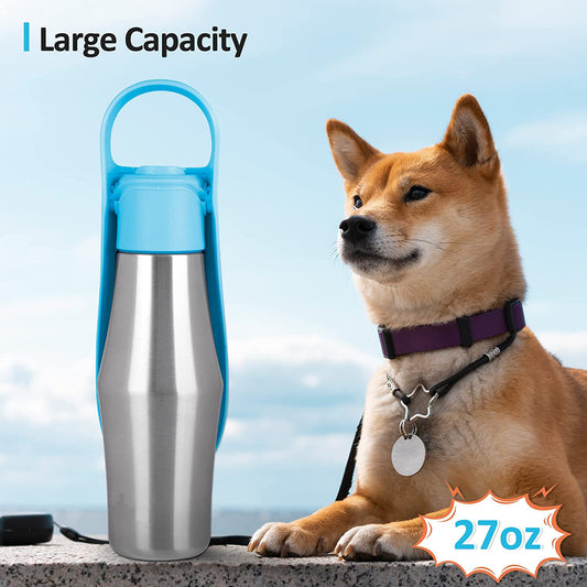 Bouteille d'eau Portable en Silicone souple pour animaux de compagnie, nouveau Design de feuilles pour chiens, bols à boire de voyage en plein air, distributeur d'eau, 2023