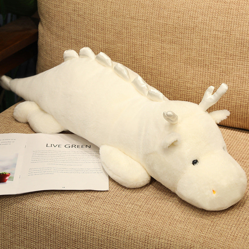 White Dragon Blue Dragon Doll Pillow Home Living Room Sofa Plush Toy