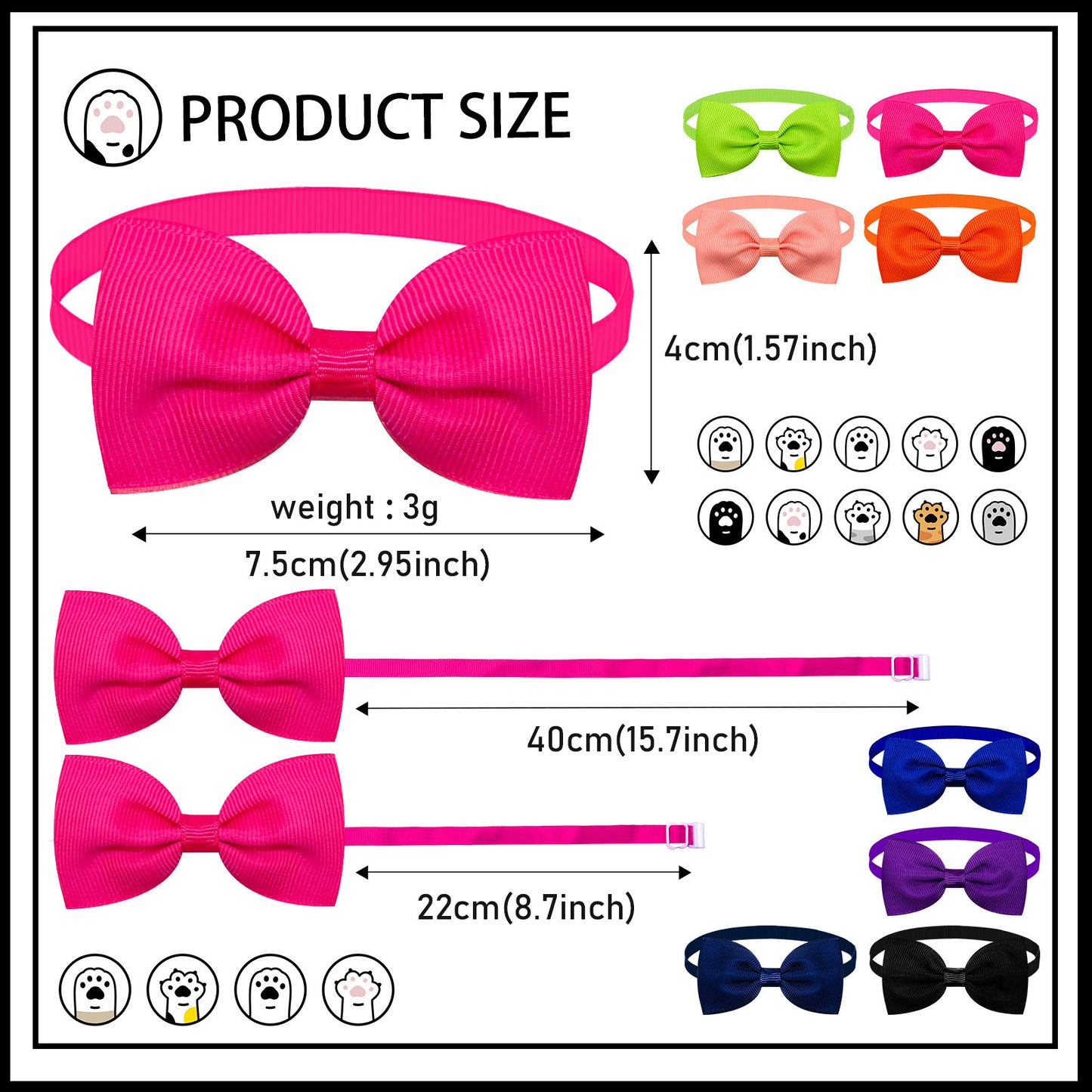 Tie Bow Adjustable Bow Tie For Cats And Dogs In Stock Pet Supplies