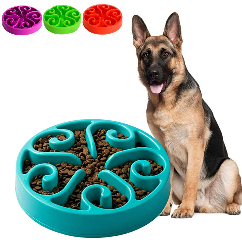 Gamelle pour chien de compagnie, gamelle pour alimentation lente, antidérapante, anti-déglutition, gamelle écologique pour chiens de grande, moyenne et petite taille, mesure pour chiots