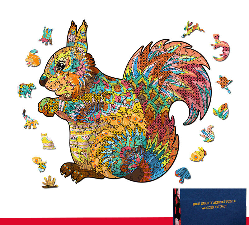 Special-shaped Wooden Three-dimensional Animal Jigsaw Puzzle Toy