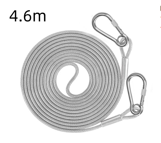 Wire Rope Dog Leash Pet Towing Rope