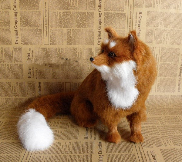 Animales Simulación Adorno Zorro Amarillo Peluches