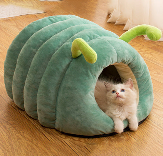 Animal Shape Cave Bed Sleeping Bed Folded Dog Nest No Deformation Hideout Kennel Pad Cat Dog House For Kitten Rabbit