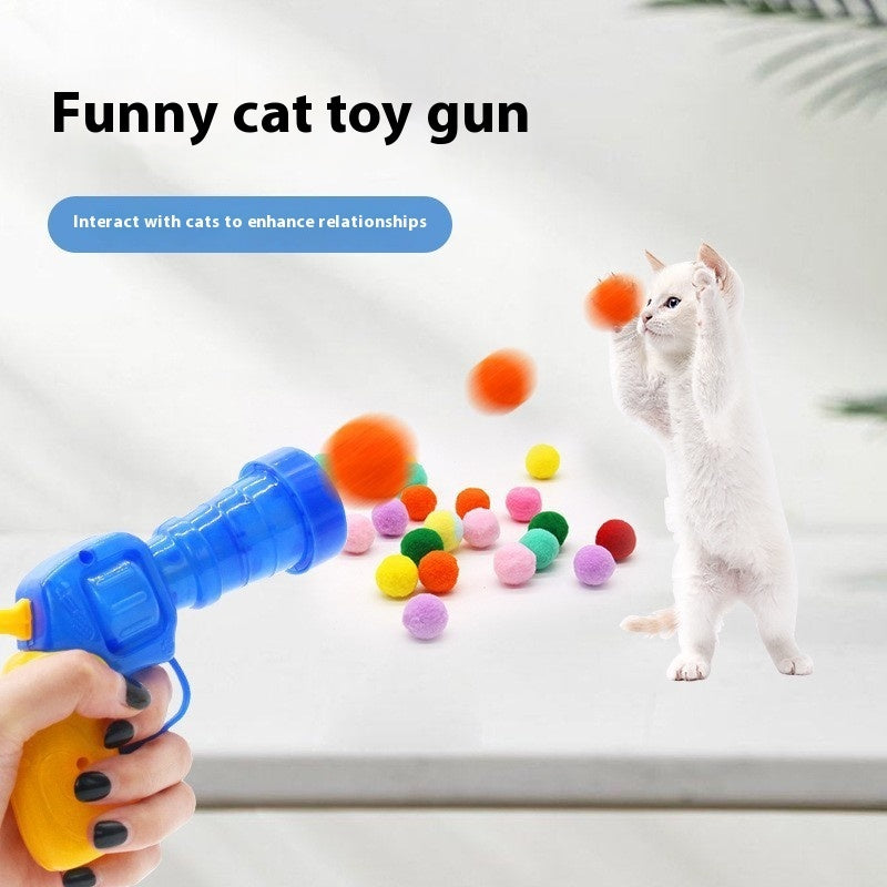 Interactive And Fun Relieving Toy Gun Plush Ball