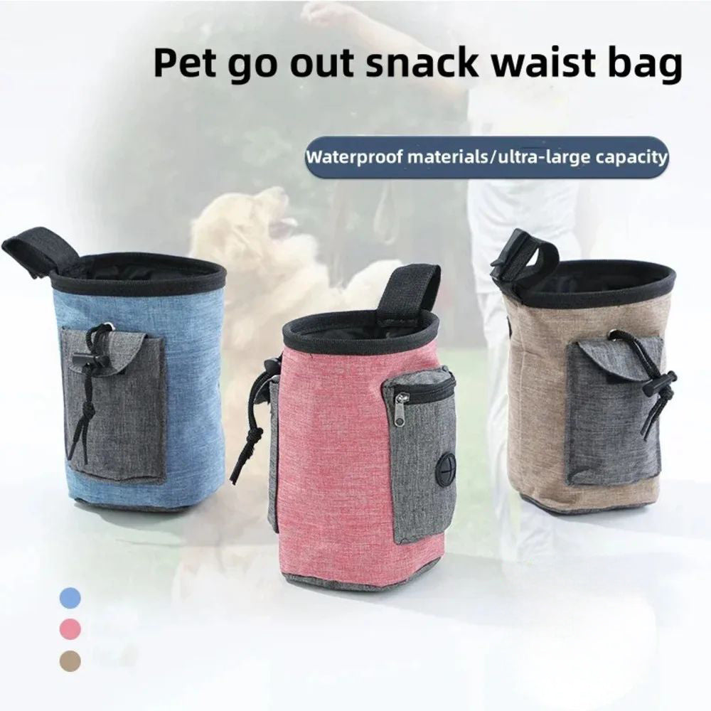 Bolsa portátil de entrenamiento al aire libre para mascotas, bolsa de cintura para guardar juguetes para perros, bolsa para bocadillos para gatos, suministros para mascotas