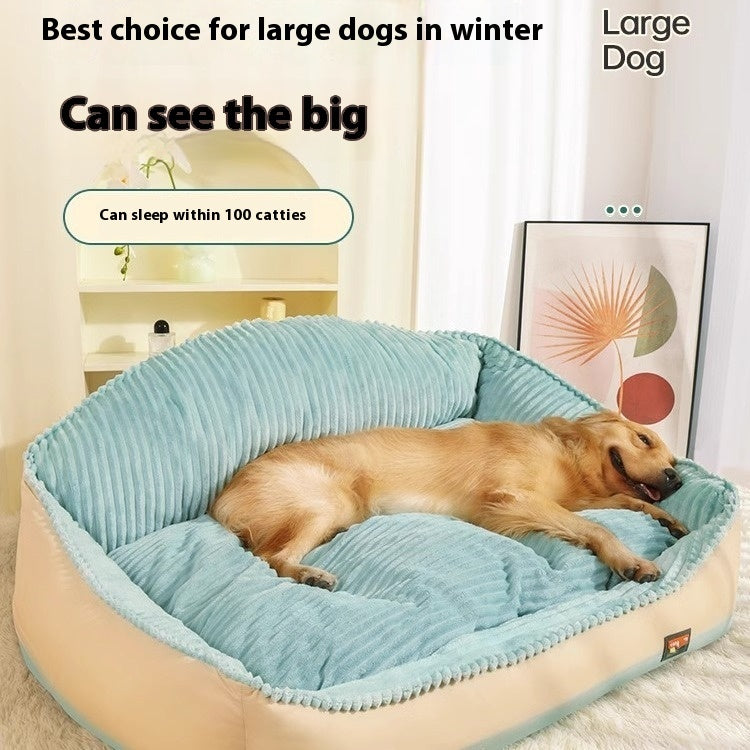 Sofá cama para perros y gatos, universal, extraíble y lavable, cálido para las cuatro estaciones, para invierno