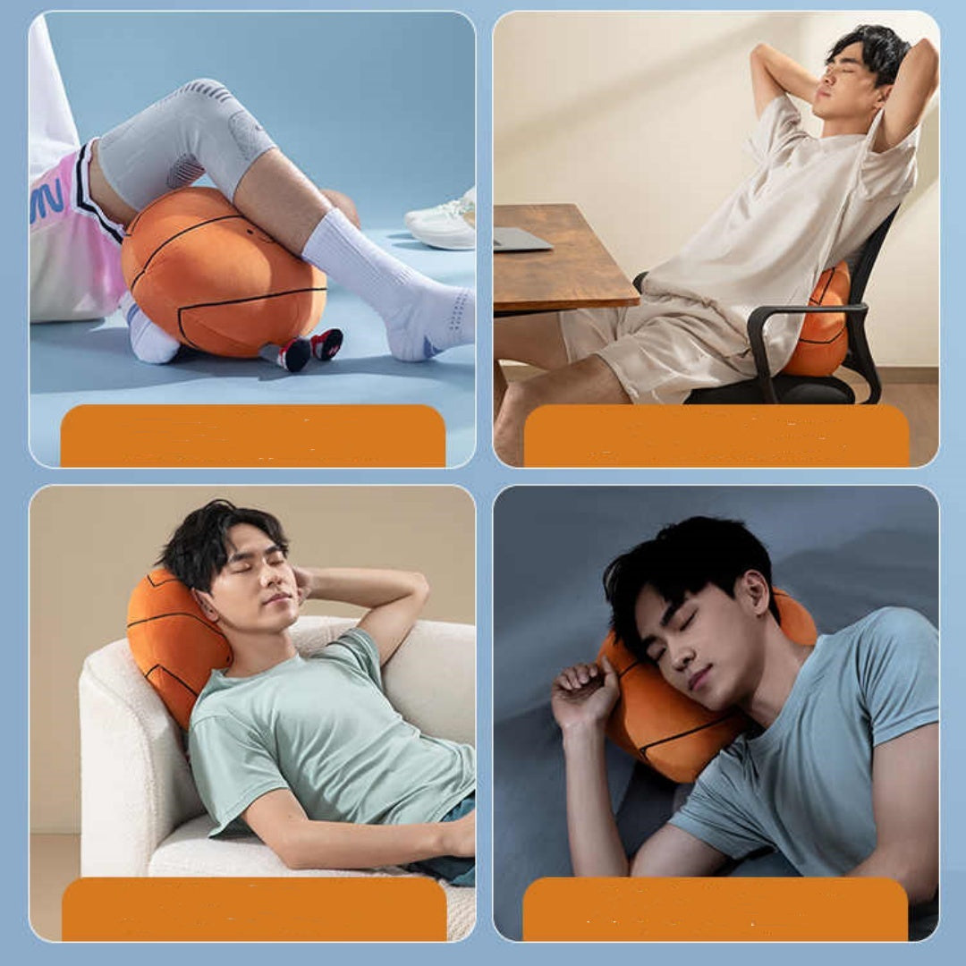 Jouet de massage en peluche créatif de style basket-ball