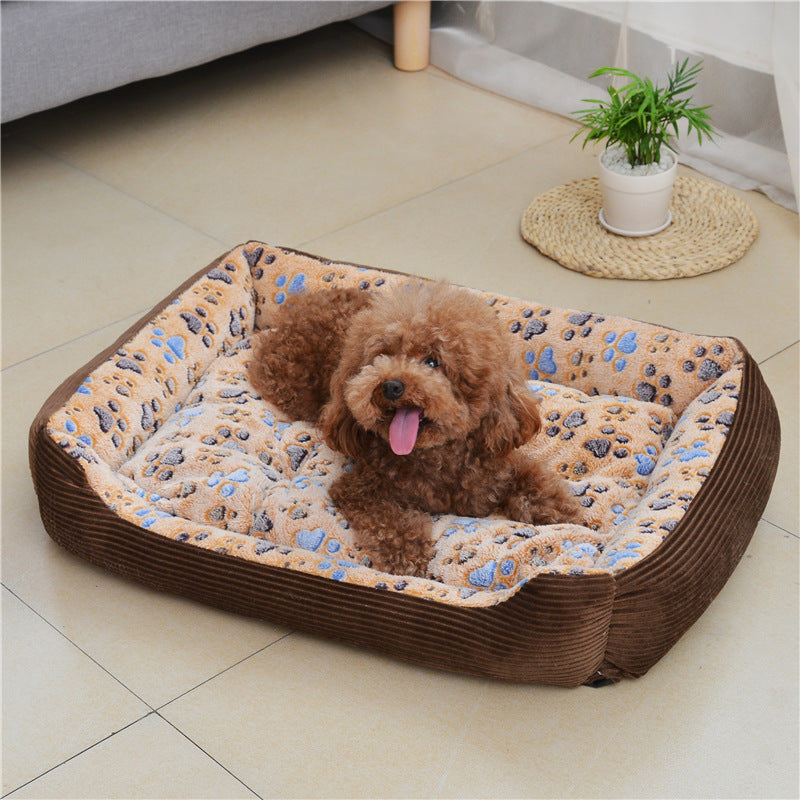 Lit pour chien de compagnie, tapis en peluche douce et chaude, canapé, chenil, panier de couchage pour petits chiens, coussin pour chat, chiot, chat, fournitures pour la maison