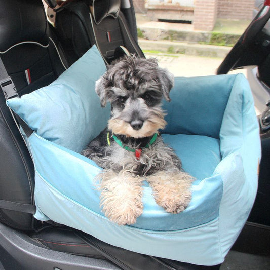 Cojín de asiento de seguridad para mascotas con alfombrilla para coche Teddy