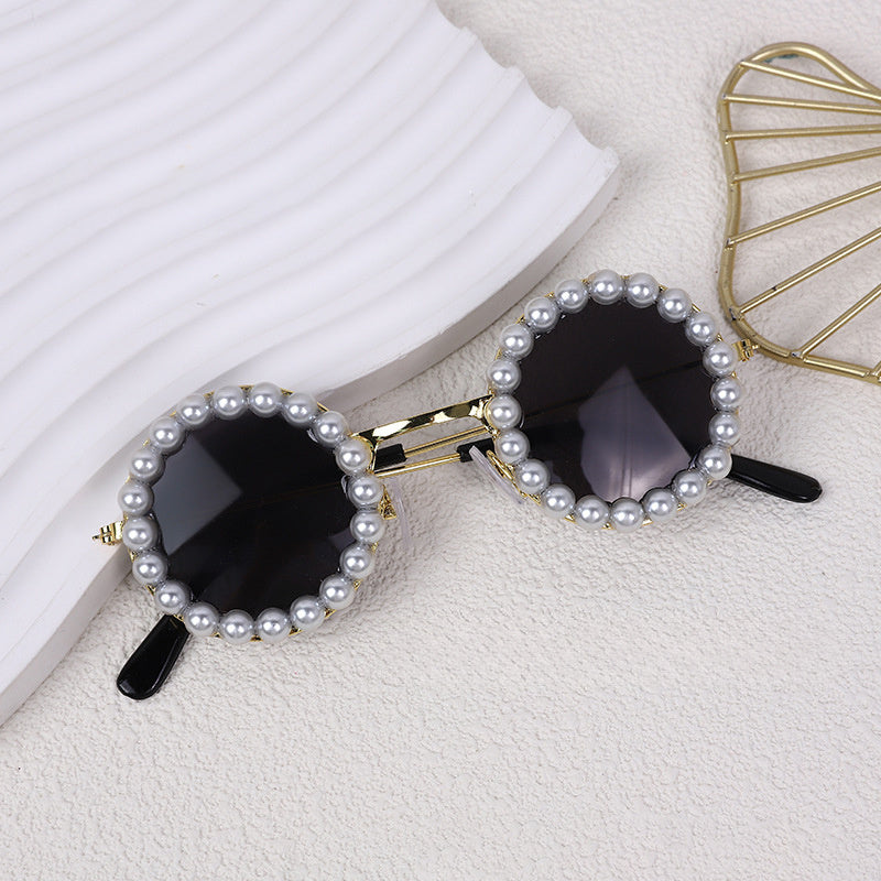 Cat And Dog Pearl Sunglasses - Pet Extravagant Funny Cute Dress Up Costume Accessories For Party