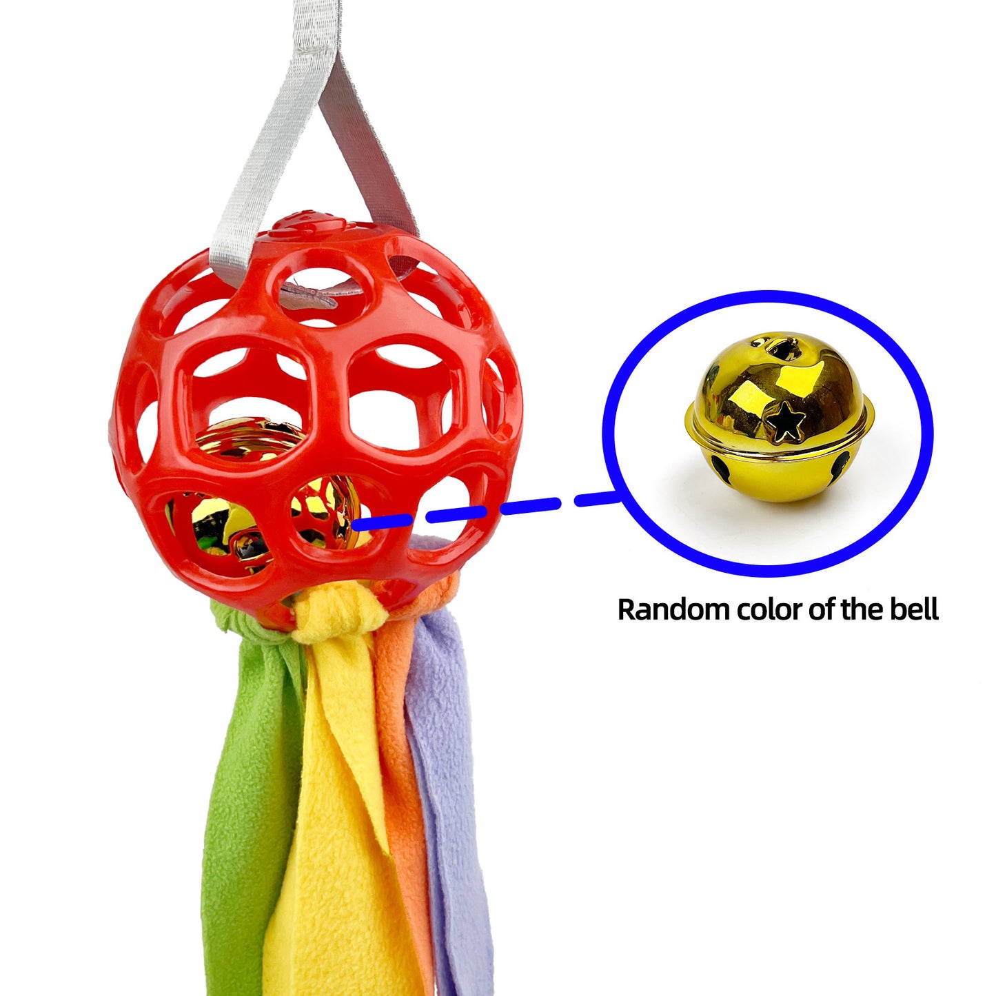 Interactive Toy Ball For Pets Hollow Ball With TPR Sound For Dogs And Cats Educational Bell Pet Toy