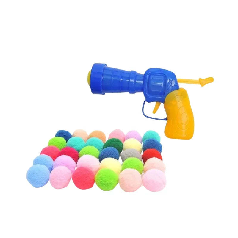 Interactive And Fun Relieving Toy Gun Plush Ball