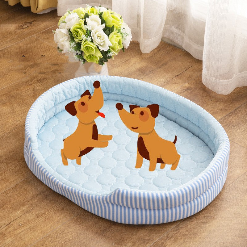 Pet Bed Ice Silk Mat Summer