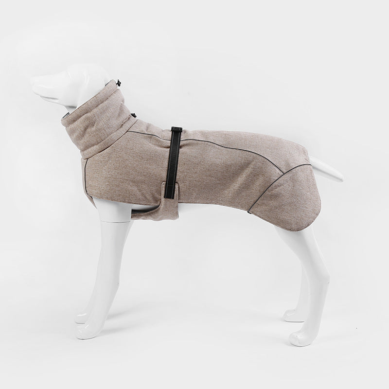 Ropa para perros acolchada reflectante protectora acolchada con vientre cálido y suave