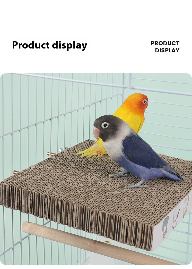 Parrot Toys Material de cama para mascotas con pastel de capas chino