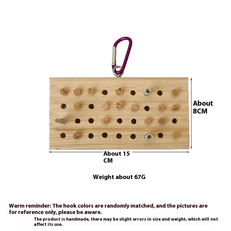 Juguetes para loros, juguete de teclado de madera maciza colgante de descompresión para entrenamiento