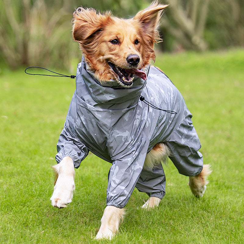 Manteau réfléchissant imperméable d'extérieur pour grands chiens et animaux de compagnie