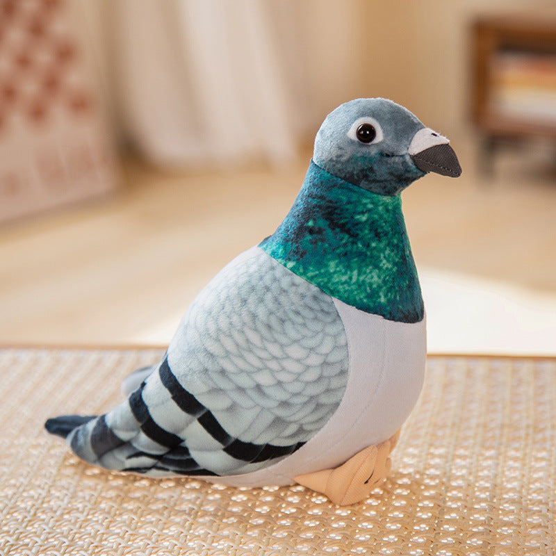 Jouet en peluche de pigeon d'oiseau de dessin animé